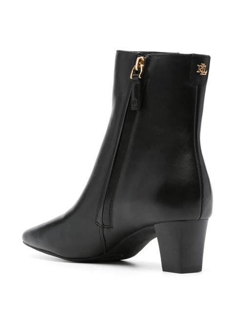 Lauren Ralph Lauren Willa Burnished 55mm leather boots - Black