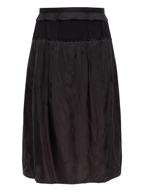 Maison Margiela ruffled midi skirt - Black - zdjęcie produktu nr 1