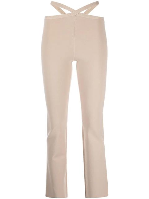 Alexander Wang criss-cross strap leggings - Neutrals - zdjęcie produktu nr 1