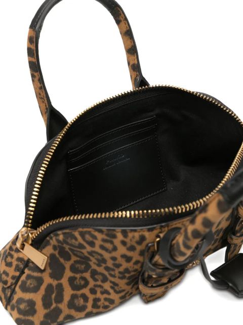 PINKO leopard-print tote bag - Brown