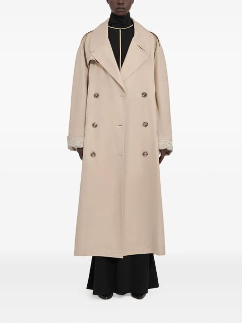 MM6 Maison Margiela double-breasted belted trench coat - Neutrals