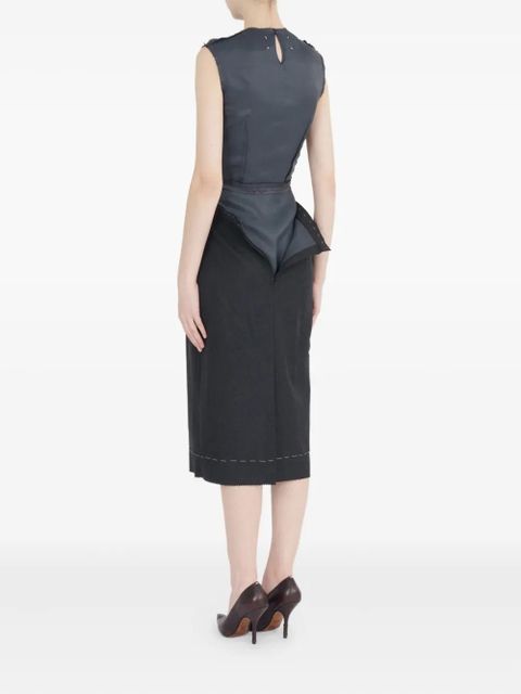 Maison Margiela panelled pencil dress - Grey