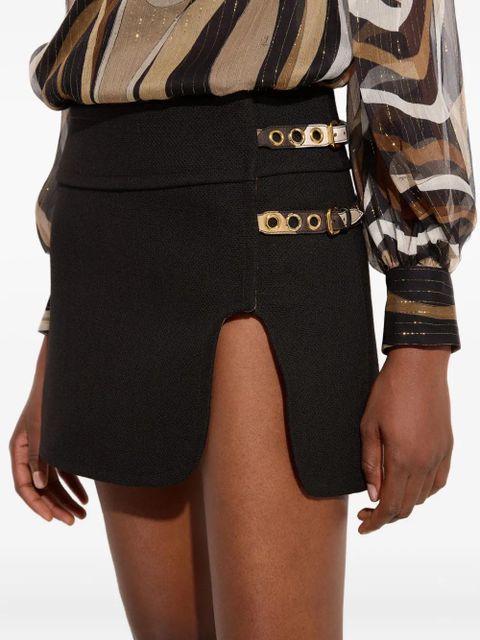 PUCCI buckle-detailed mini skirt - Black