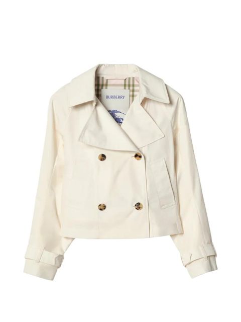 Burberry cropped lightweight Ladybrook trench jacket​ - Neutrals - zdjęcie produktu nr 1