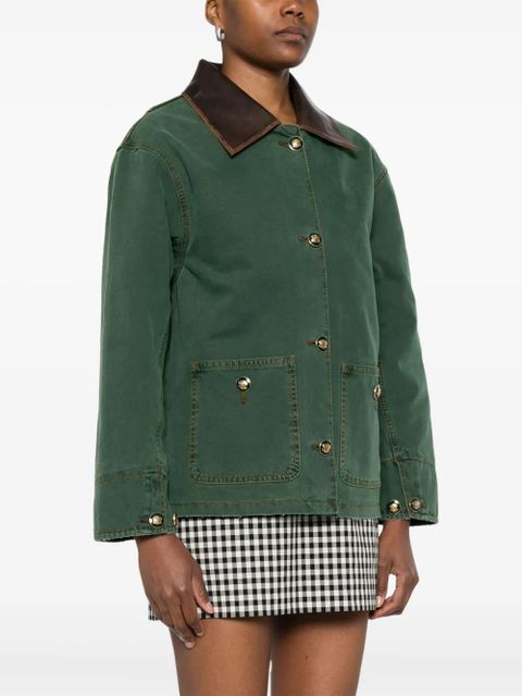 SANDRO button-up oversized jacket - Green - zdjęcie produktu nr 2