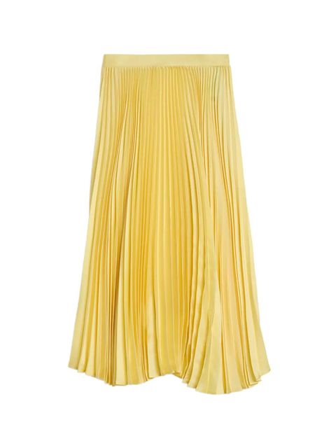 Jil Sander pleated midi skirt - Yellow - zdjęcie produktu nr 1