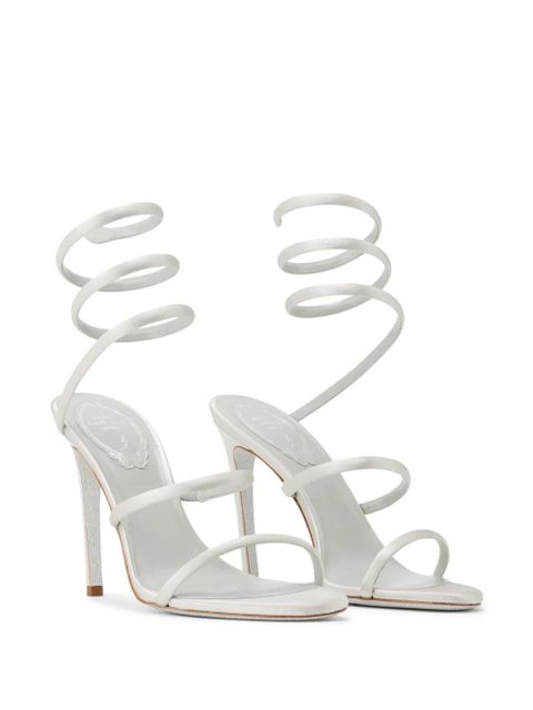 René Caovilla Cleo satin sandals - Grey