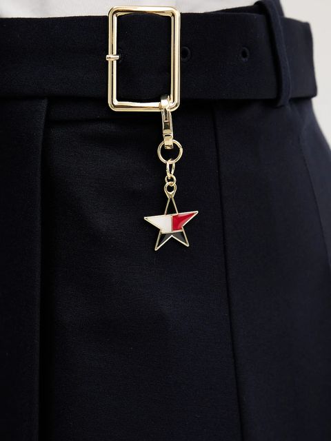 Tommy Jeans spódnica kolor granatowy mini rozkloszowana DW0DW22497