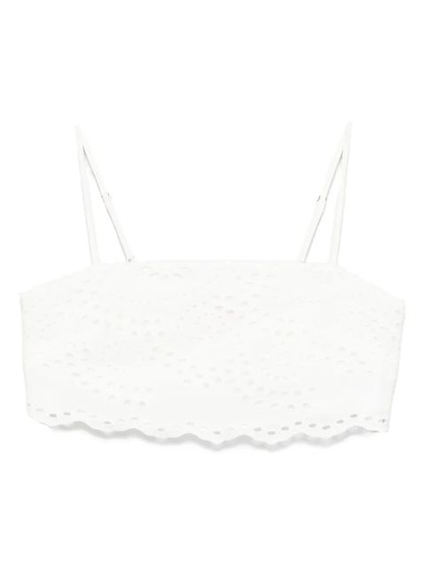MC2 Saint Barth cotton cropped top - White - zdjęcie produktu nr 1