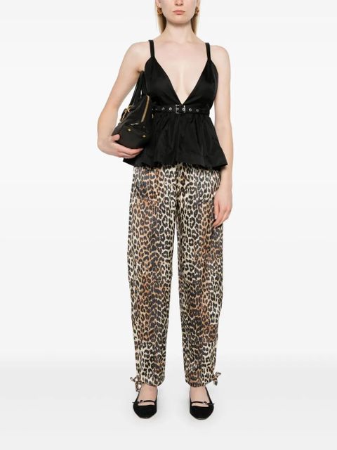 GANNI Duchesse Strap top - Black