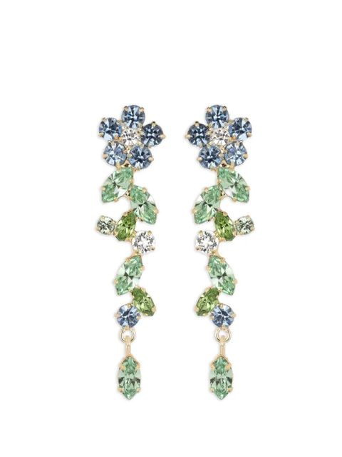 Jennifer Behr Jasmina floral-motif drop earrings - Gold - zdjęcie produktu nr 1