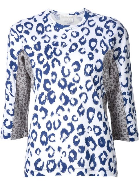 Comme Des Garçons leopard print top - White - zdjęcie produktu nr 1