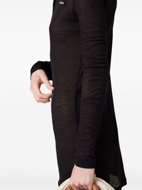 Miu Miu ribbed-knit mini dress - Black