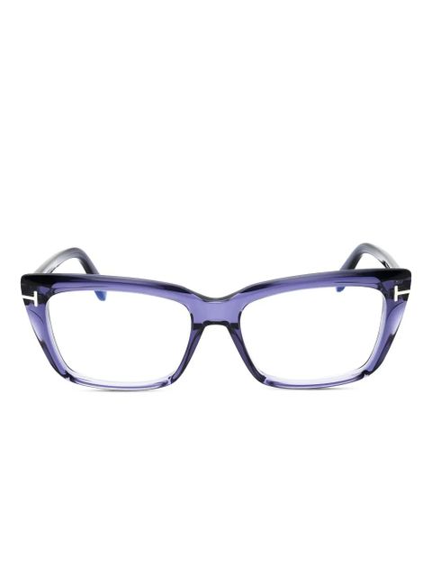 TOM FORD Eyewear cat eye-frame glasses - Purple - zdjęcie produktu nr 1