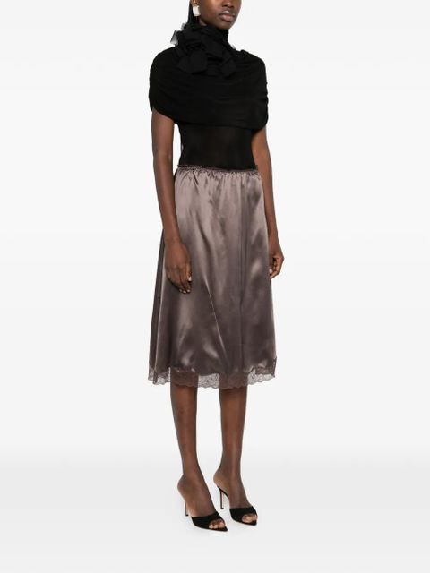 Magda Butrym draped high-neck bodysuit - Black - zdjęcie produktu nr 2