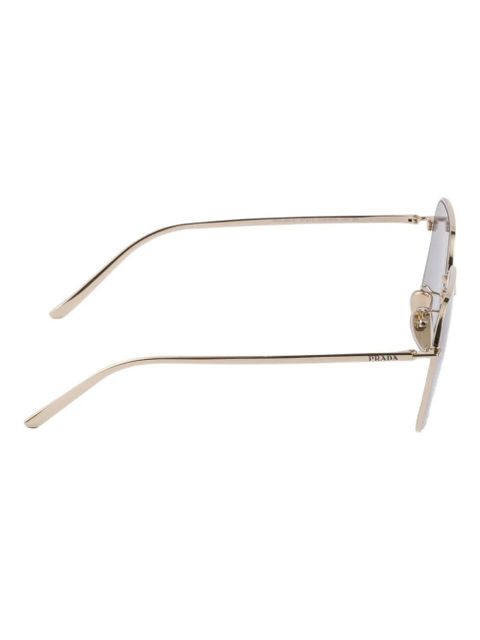 Prada Eyewear metal square-frame sunglasses - Gold