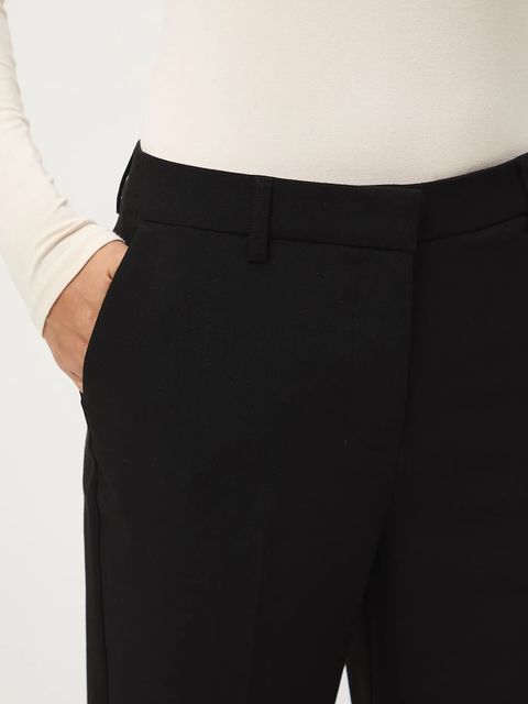 Medicine spodnie damskie kolor czarny dzwony medium waist