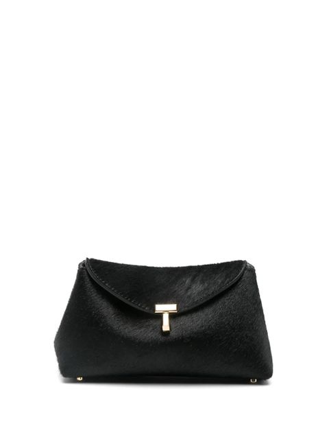 TOTEME pony hair T-lock clutch - Black - zdjęcie produktu nr 1