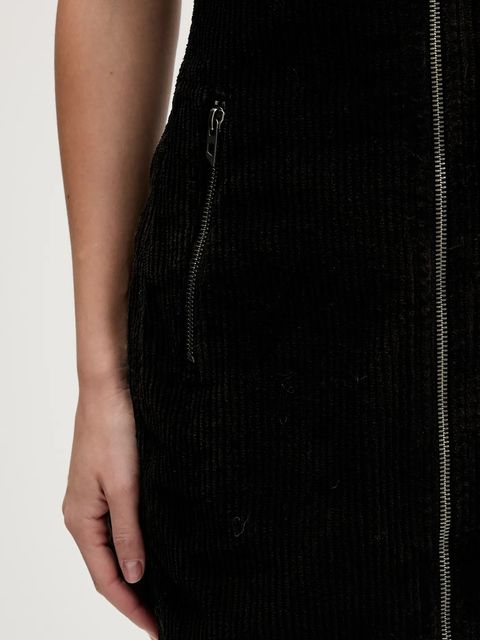 Diesel sukienka sztruksowa D-ENEA kolor brązowy mini dopasowana A18585.0WFCI