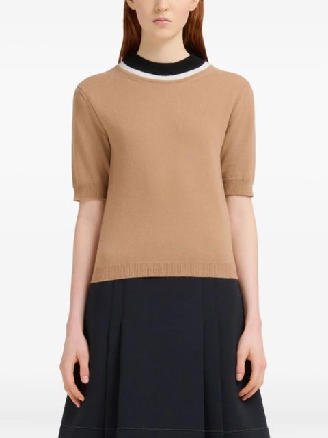 Marni two-tone knitted top - Neutrals - zdjęcie produktu nr 2