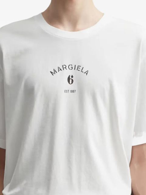 MM6 Maison Margiela logo-print T-shirt - White - zdjęcie produktu nr 2