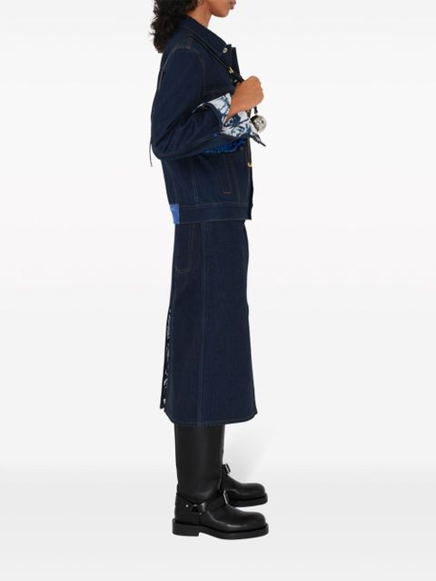 Burberry Japanese denim midi skirt - Blue