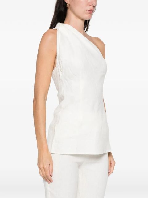 Faithfull the Brand Agua one-shoulder top - White
