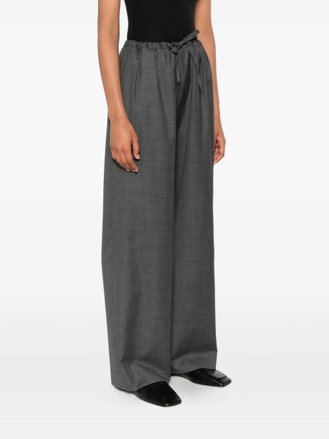 LouLou de Saison drawstring wool trousers - Grey
