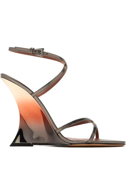 Paris Texas 105mm Nina leather sandals - Grey - zdjęcie produktu nr 1