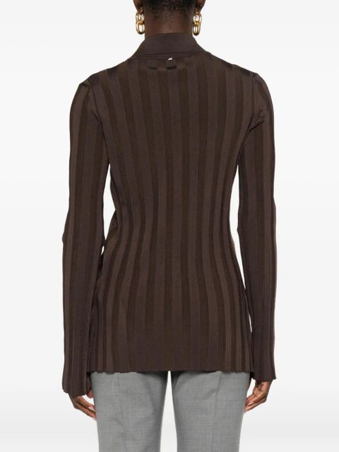 Sportmax Albio ribbed cardigan - Brown
