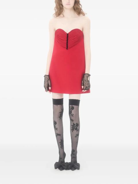 Valentino Garavani embroidered heart short dress - zdjęcie produktu nr 1