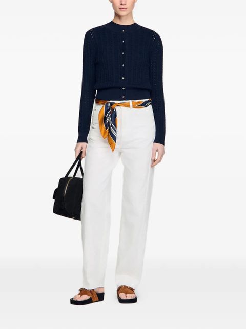 SANDRO button-fastening cardigan - Blue - zdjęcie produktu nr 2