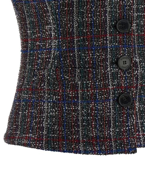 Missoni sequin tartan waistcoat - Grey - zdjęcie produktu nr 2