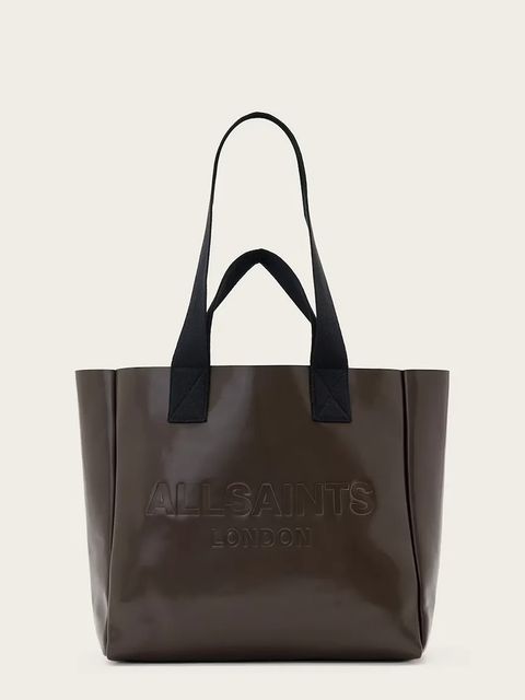 AllSaints torba skórzana IZZY kolor brązowy W391XD - zdjęcie produktu nr 1