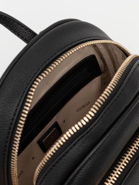 Guess plecak MANHATTAN damski kolor czarny mały gładki HWBG71 18320