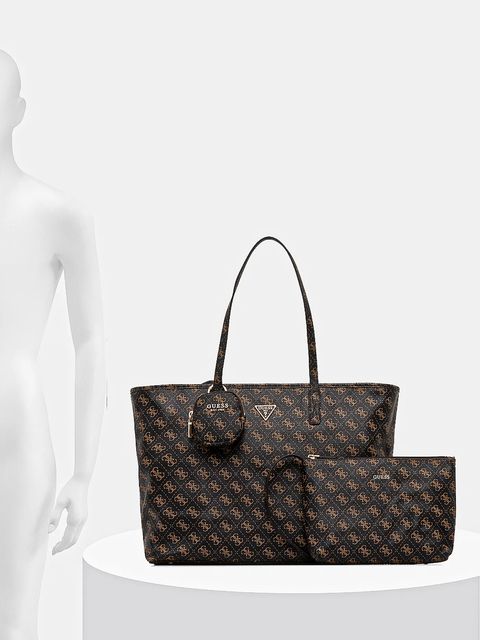 Guess torebka POWER PLAY kolor brązowy HWQG71 24240