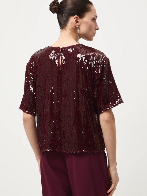 Medicine t-shirt damski kolor bordowy