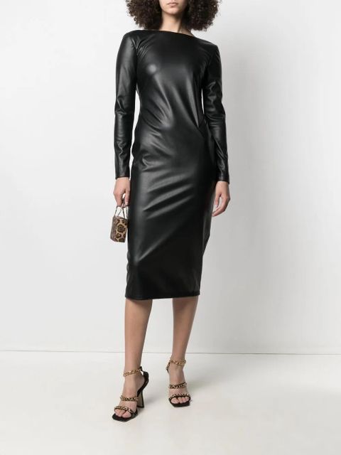 TOM FORD zip-detail open back dress - Black - zdjęcie produktu nr 2