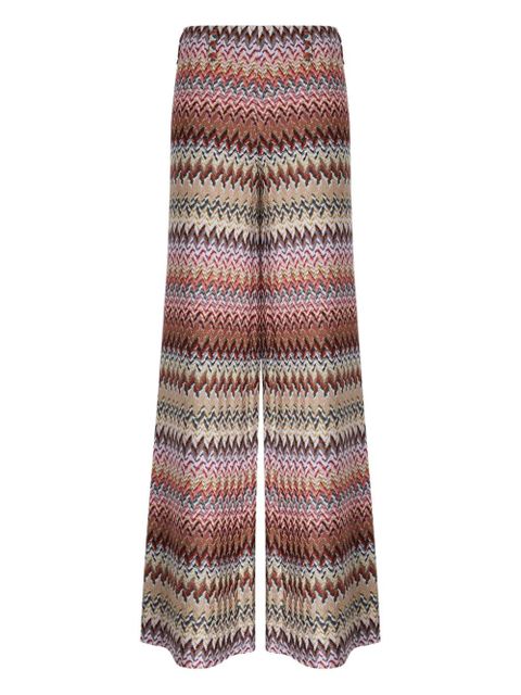Missoni chevron-pattern trousers - Red - zdjęcie produktu nr 1