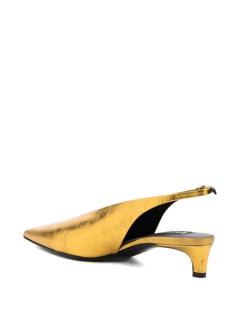 Jil Sander 35mm leather pumps - Gold - zdjęcie produktu nr 2