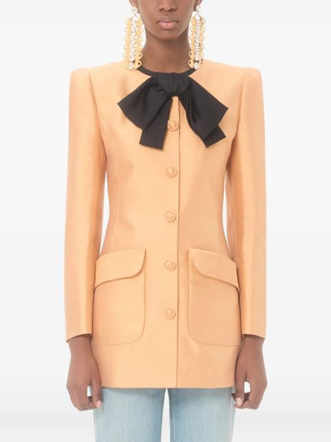 Valentino Garavani shantung caban - Orange