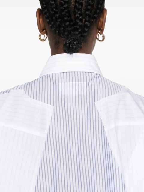 MM6 Maison Margiela striped shirt dress - White