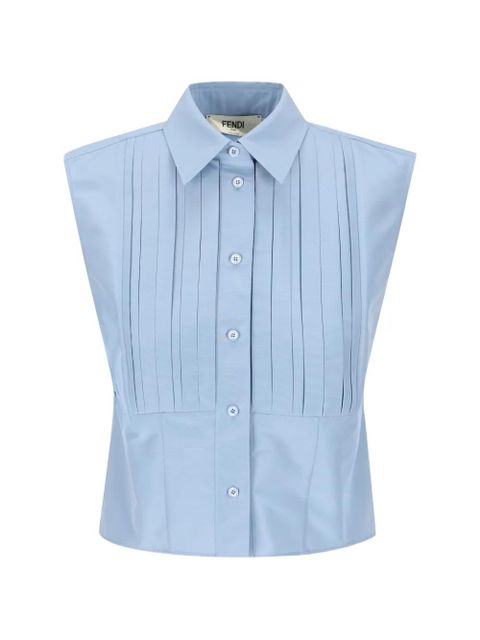 FENDI pleated shirt - Blue - zdjęcie produktu nr 1