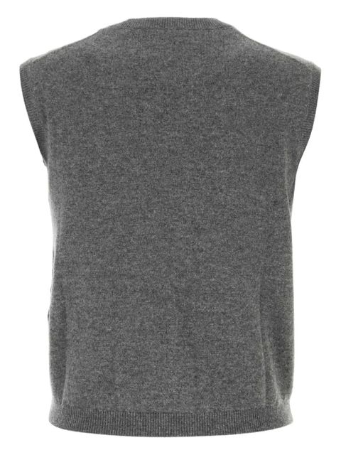 Ferragamo sleeveless knitted top - Grey - zdjęcie produktu nr 2