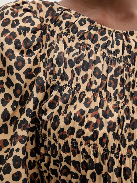 Never Fully Dressed sukienka kolor brązowy mini rozkloszowana NFDDR3114