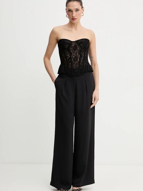 Bardot bluzka damska kolor czarny gładka 60213TB1