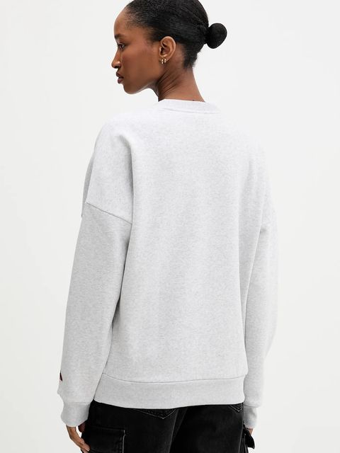 adidas bluza damska kolor szary z nadrukiem KT0875