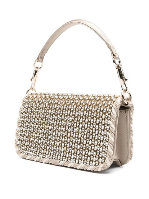 Valentino Garavani Locò crystal-embellished top-handle bag - Green - zdjęcie produktu nr 2