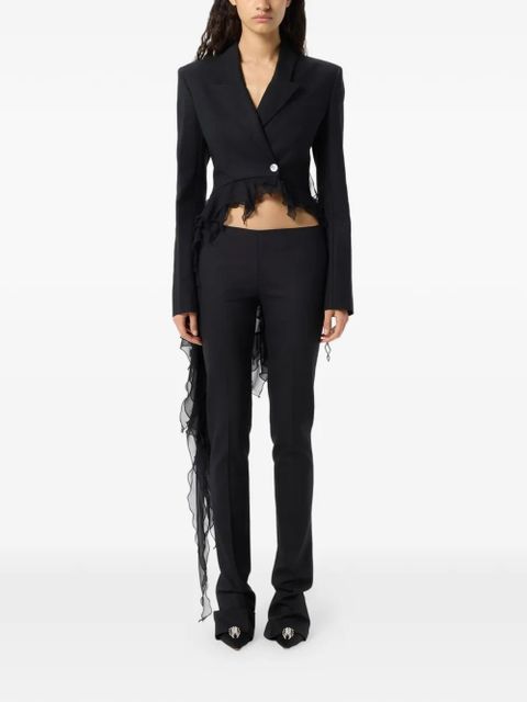 Blumarine single-breasted asymmetric-hem blazer - Black - zdjęcie produktu nr 2