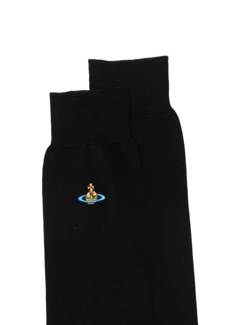 Vivienne Westwood orb-detail socks - Black - zdjęcie produktu nr 2